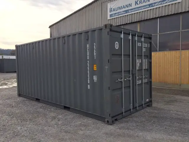 20" Seecontainer (7015, schiefergrau) , Container