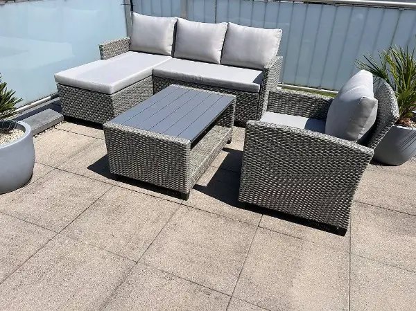 11-teilige Rattan Lounge