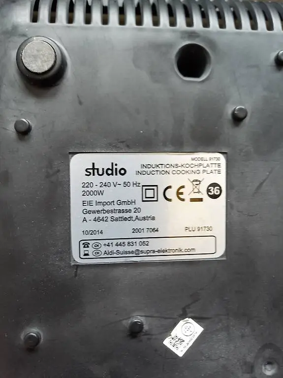 Induktionskochplatte