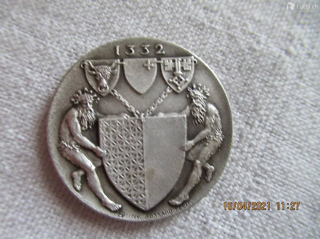 Abzeichen, Medaille, Plakette, 900 Silber