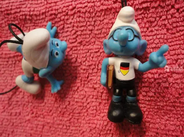  Schlümpfe 2 Stücke mit Landeswappen von D