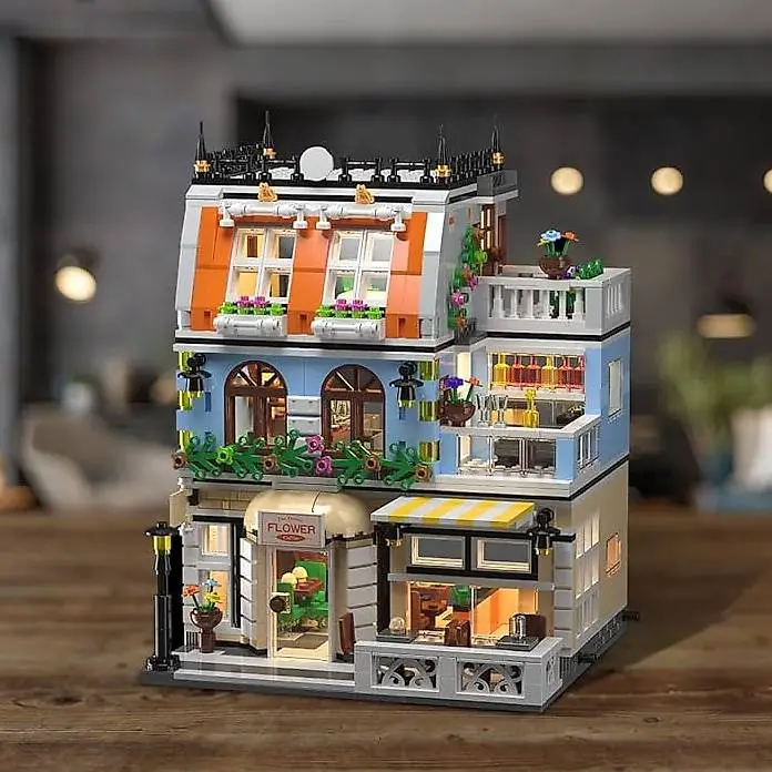 City Garden Hotel Bausteine Spielzeug Street Building Blocks