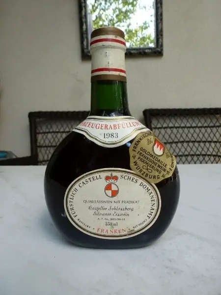 Silvaner Eiswein Casteller Schlossberg 1983