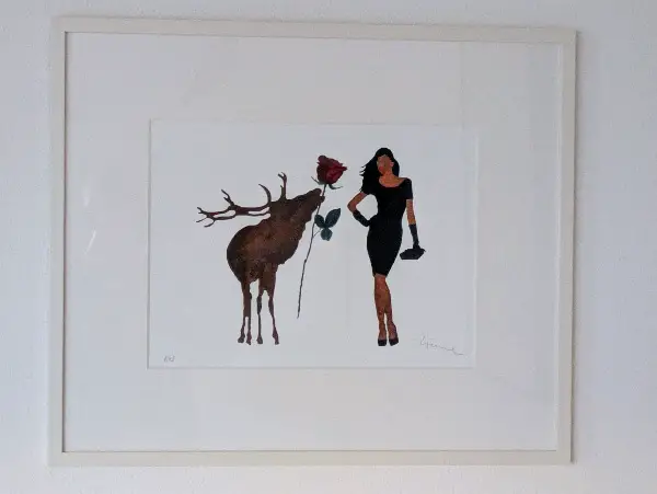 Origiginal Kunstdruck G. Völkle "Liebe ist..."