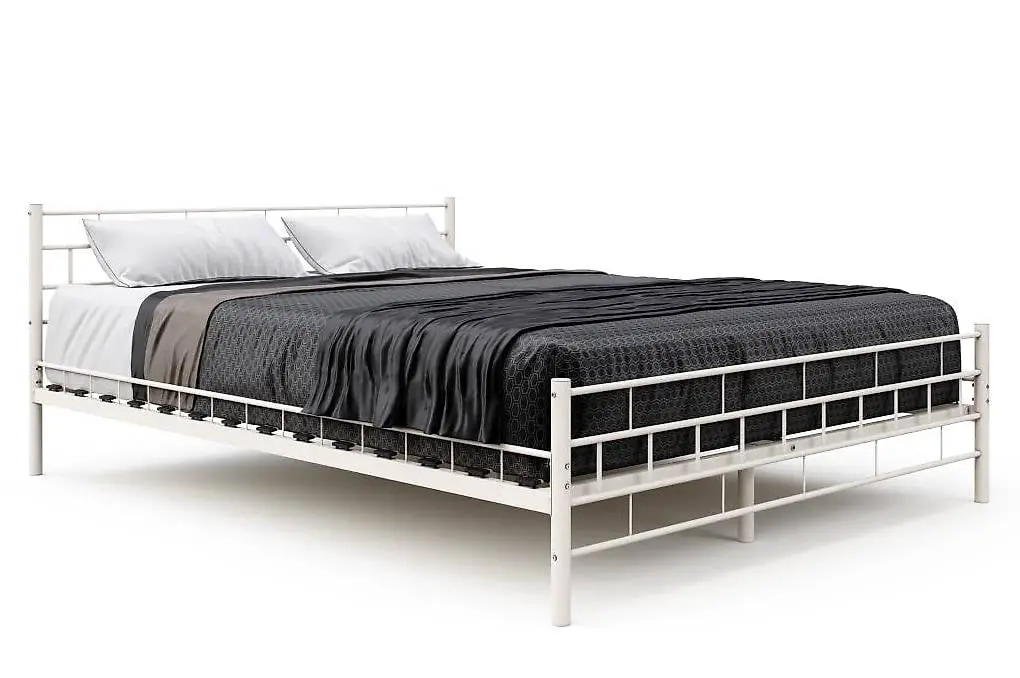 metallbett ciel 160 x 200 cm weiss