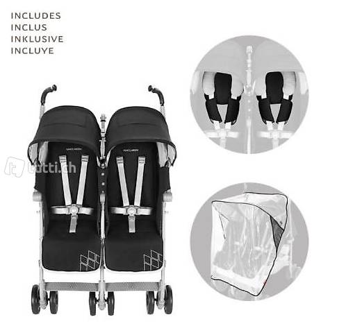 Maclaren Buggy - MACLAREN Twin Techno black