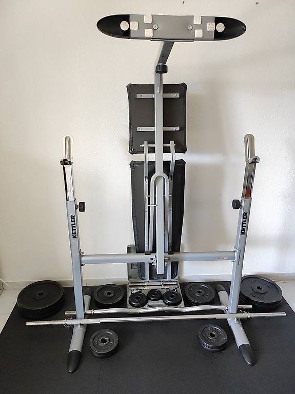 Hantelbank / Langhantel / Curlstange / Kurzhanteln / 99kg