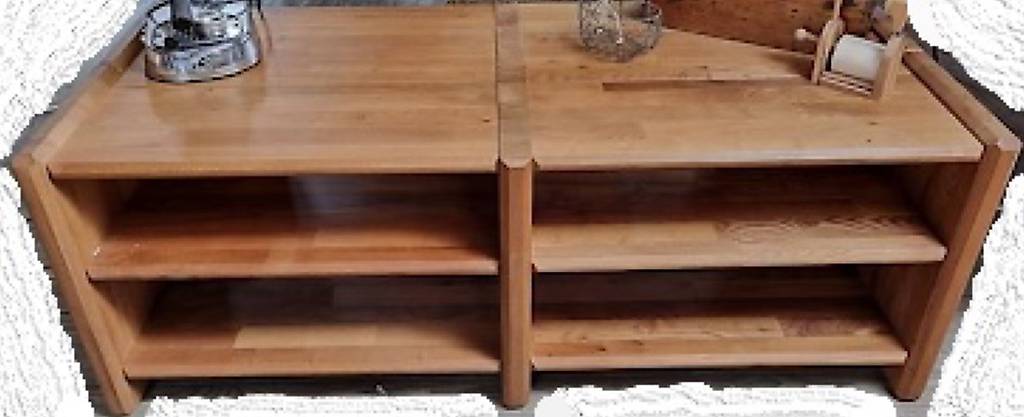 Pierre Chapo GO modular Bookcase vintage massiv Ulme geölt