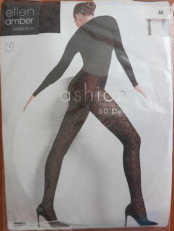 Strumpfhose Fashion Ellen Amber, Grösse M, Choco