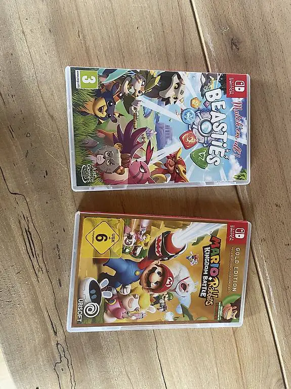 2 Videospiele, Beasties und Mario Rabbids Kingdom Battle