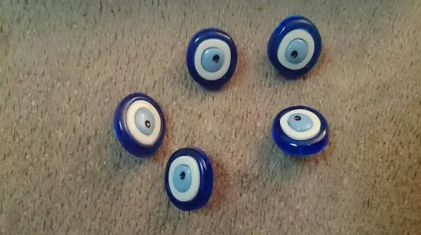 5 Stk. Knopf blau