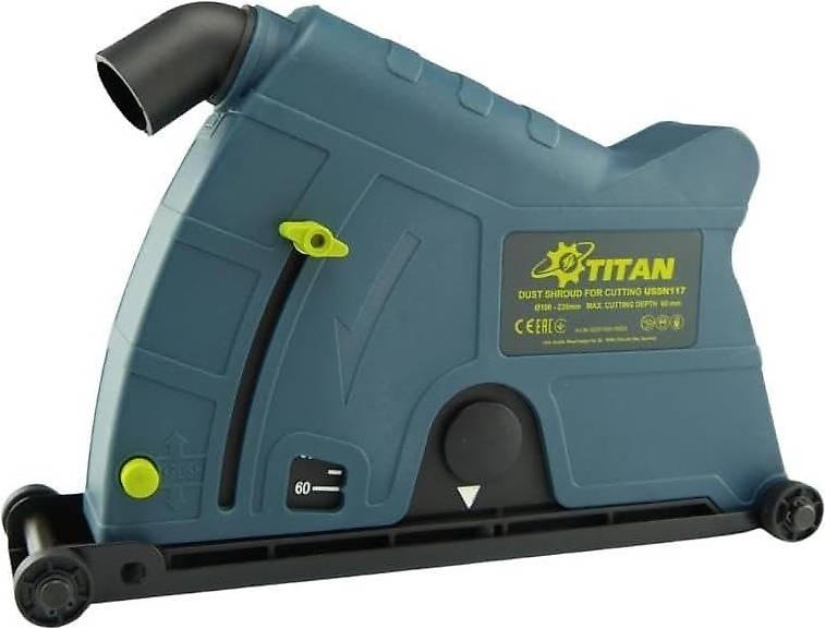Titan USSN117 - Universal Absaughaube für Winkelschleifer -