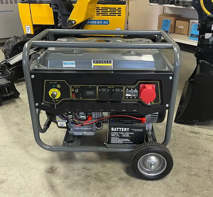 7 kW Kärcher PGG 8/3 mit 16 PS Benzin Stromerzeuger