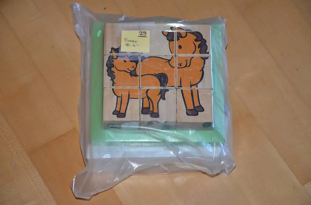 Würfelpuzzle aus Holz (Sp066)