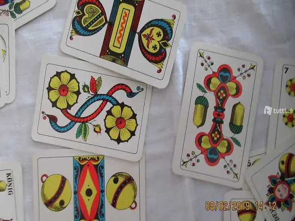  Jasskarten, Spielkarten, Schieber, Bieter ,Differenzler