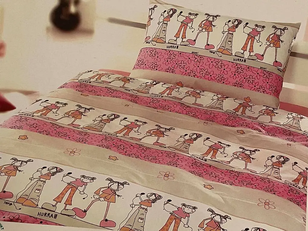 Kinder Bettwäsche Mädchen, 160x210 cm. + 65x100 cm.