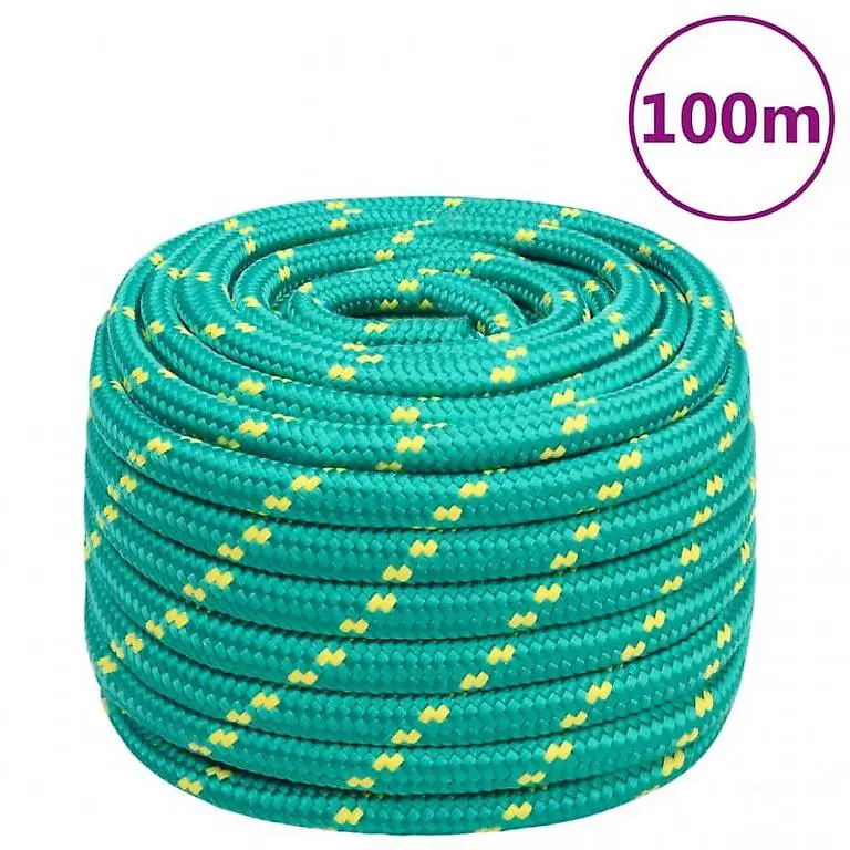 Bootsseil Grün 20 mm 100 m Polypropylen