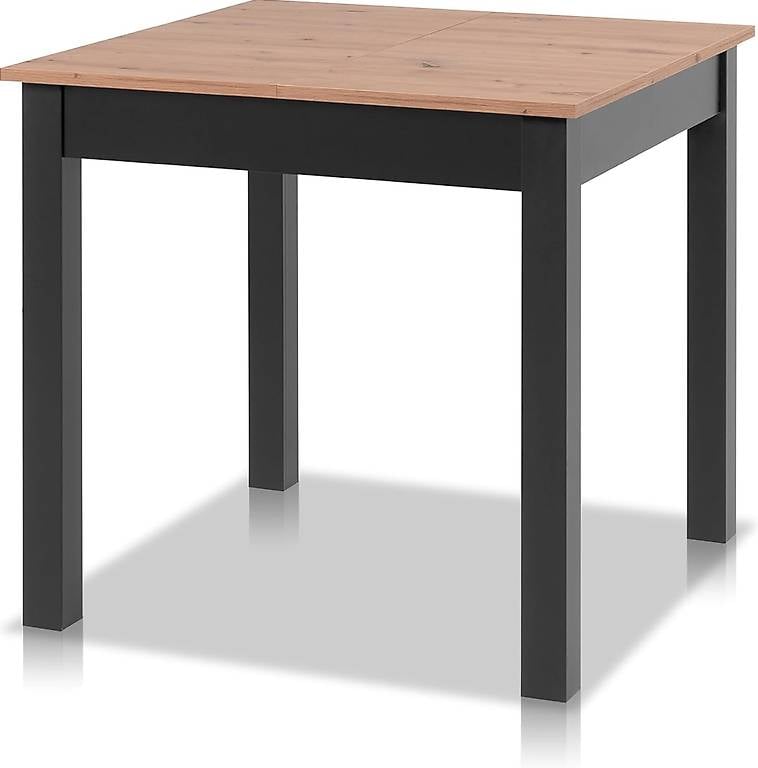 smart Esstisch 80x80 cm Asteiche, Küchentisch ausziehbar bis