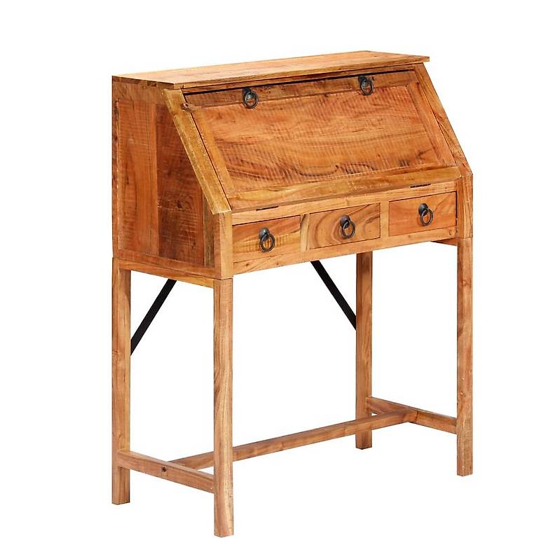 Schreibtisch 90×40×107 cm Massivholz Akazie