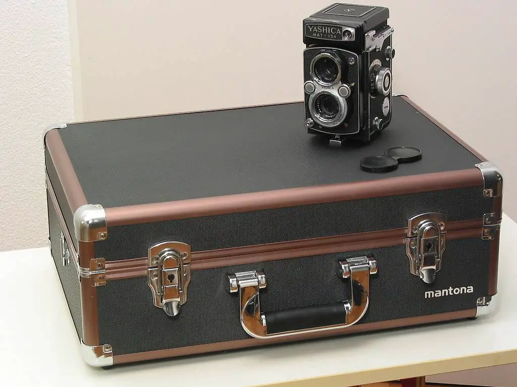 MANTONA Foto Alukoffer Bronze Kamera Ausrüstung Transport