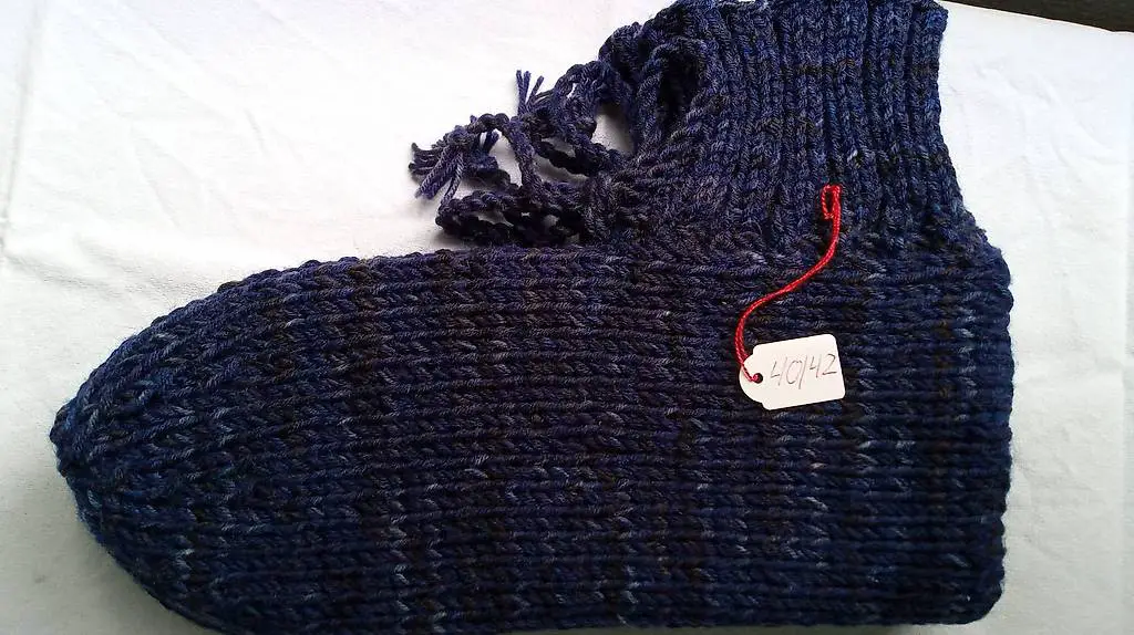 Handgestrickte Bettsocken Grösse 40/42