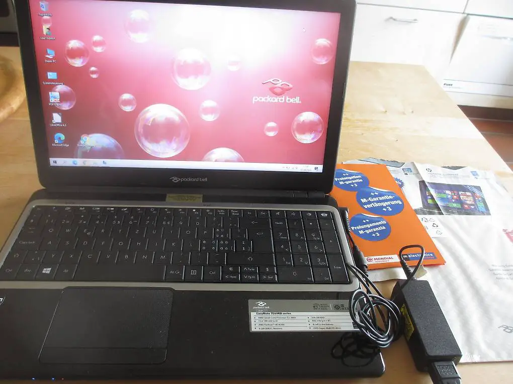 Laptop Notebook Packard Bell