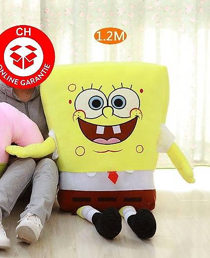 SpongeBob Schwammkopf Sponge Bob 120cm XXL Plüschtier Plüsch