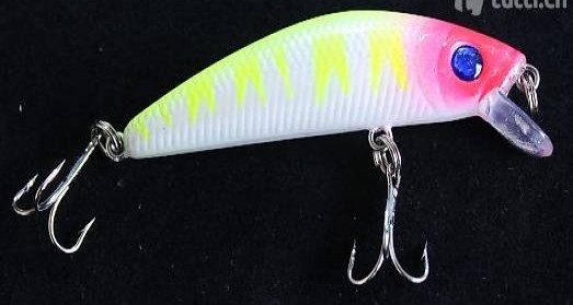  Portofrei 028 Wobbler Fisch Angel Kunst Köder Elritze Bai