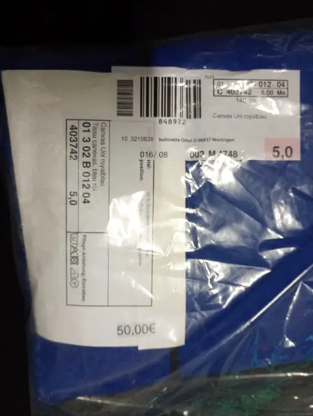 Baumwoll-Canvas, royalblau