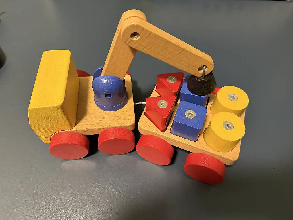 Holz Lastwagen magnetisch