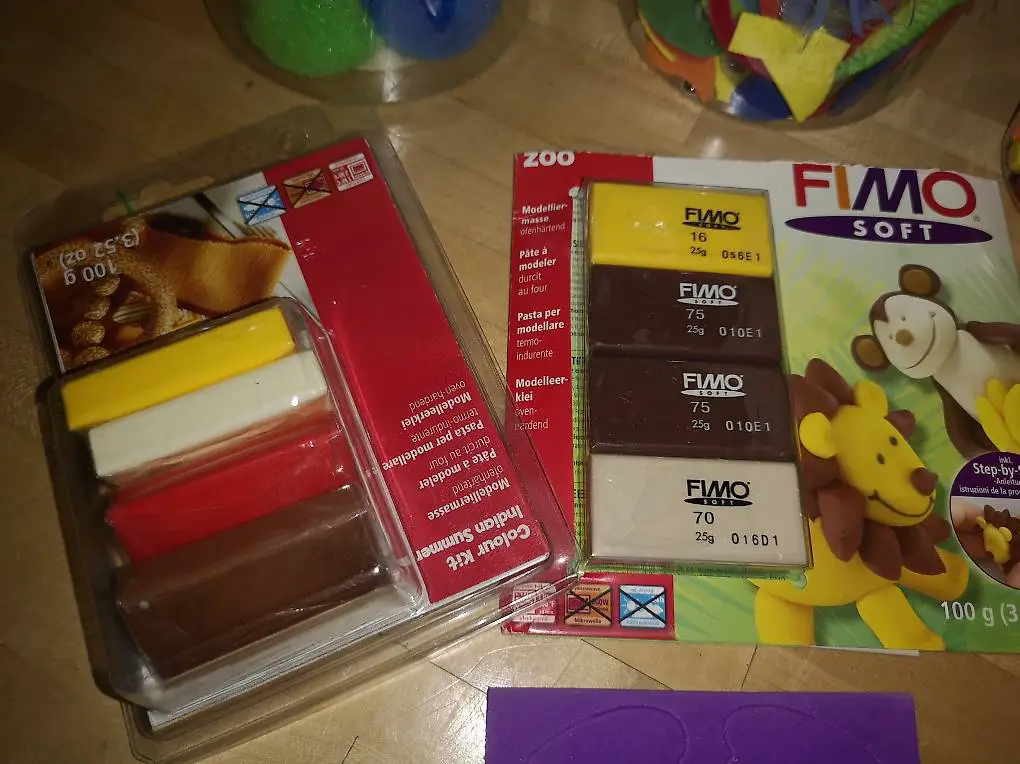 Bastel-Set, Fimo, Moosgummi, Blumen
