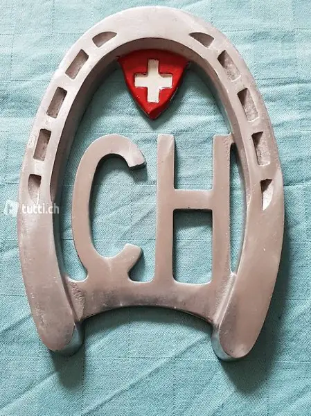  CH Hufeisen Schweizerkreuz BREV. + 305300 Aluminiumguss