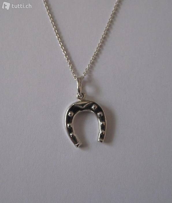 Hufeisen Anhänger Silber mit Silberketteli