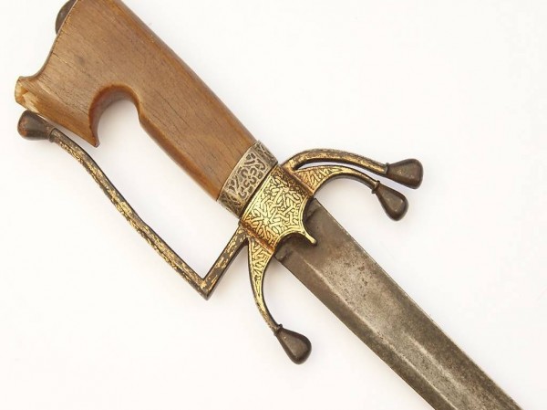  Antiker marokkanischer Säbel - Mit Gold tauschiert