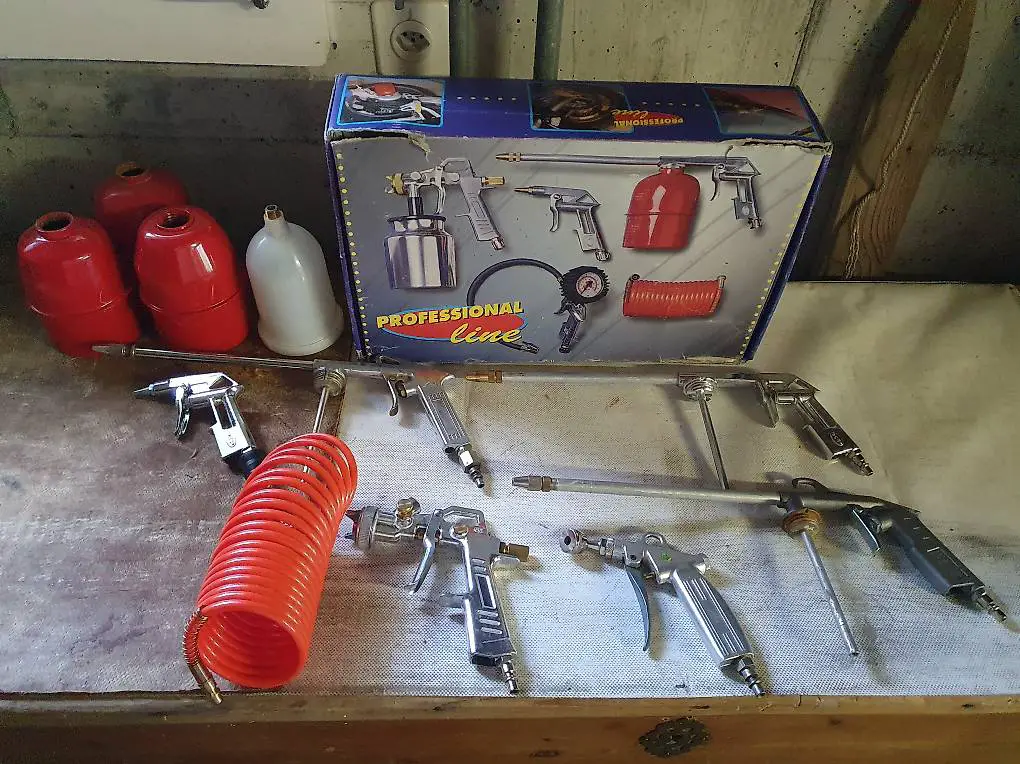 Spritz - Pistole SET Farbe / Luft Professional Line