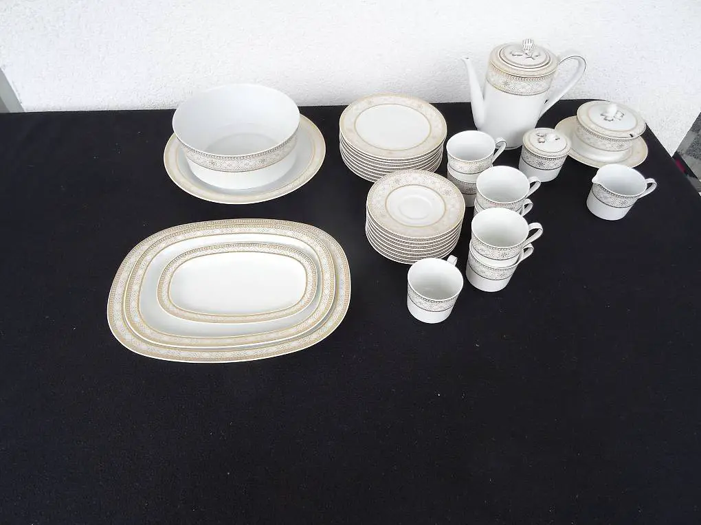 wenig gebrauchter Langenthal Porzellan Kaffeeservice 1980-85