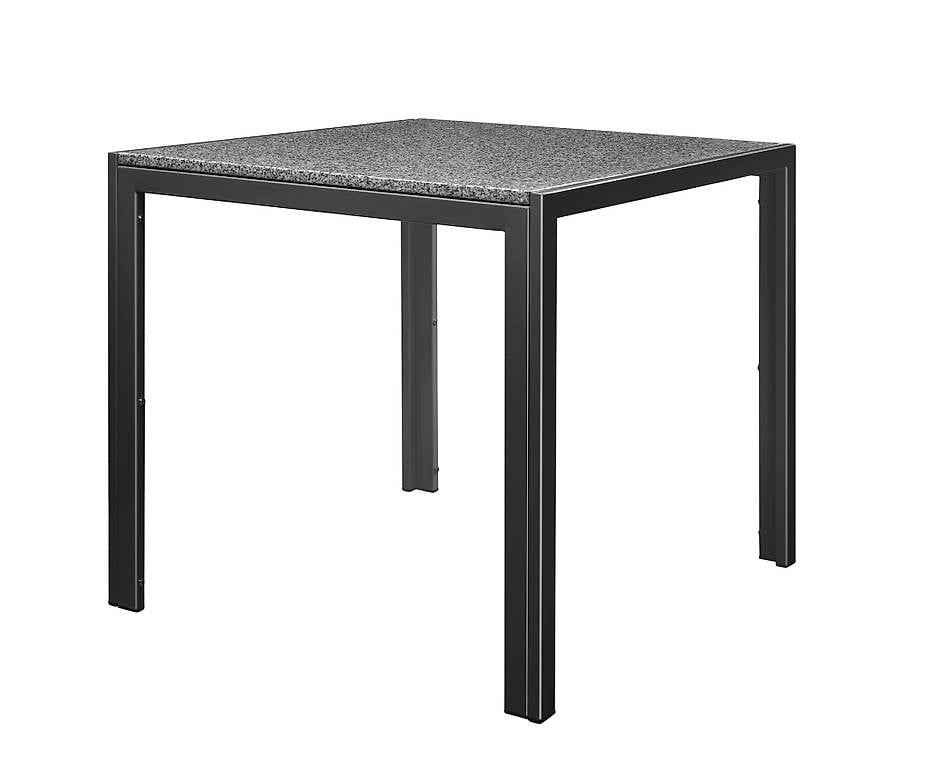  Granittisch 80 x 80 x 76 cm schwarz