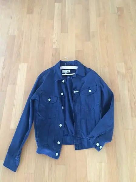 Replay Damen Jacke Jeansjacke dunkelblau S
