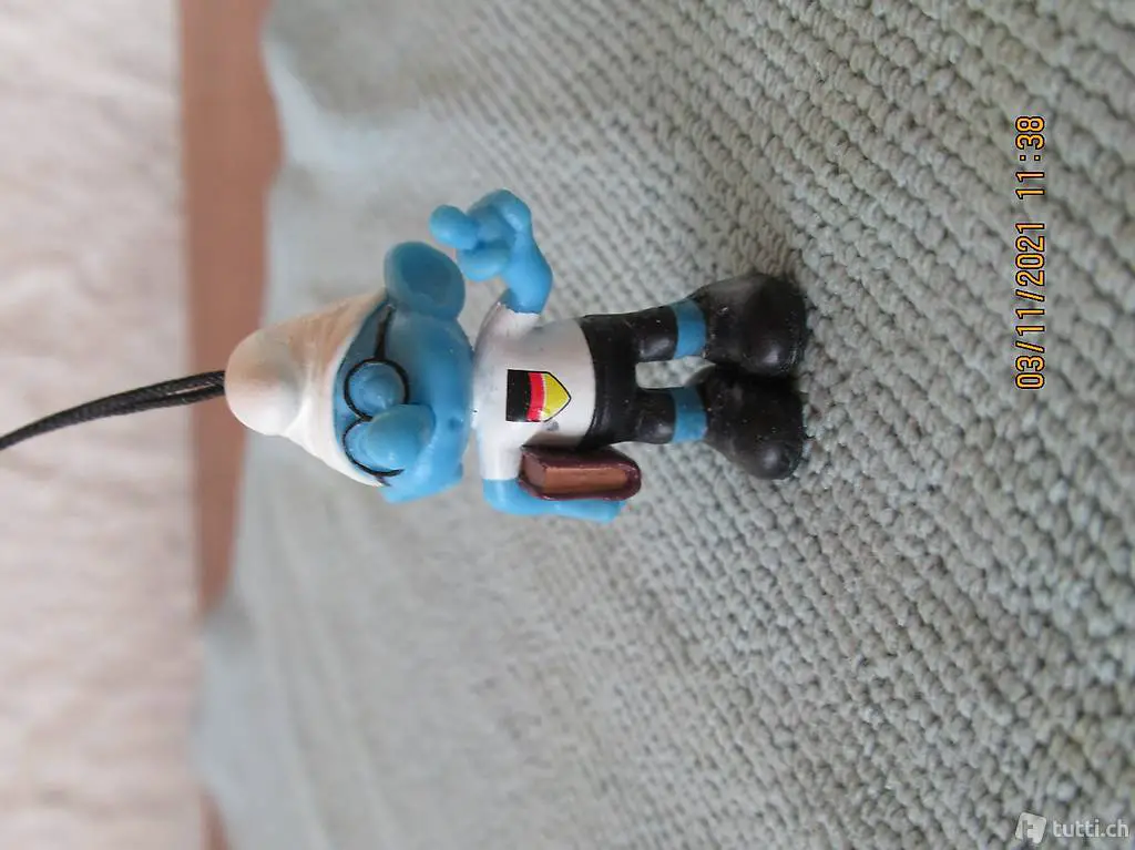 Schlumpf, Fussballschlumpf mit der Rücken Nummer 7