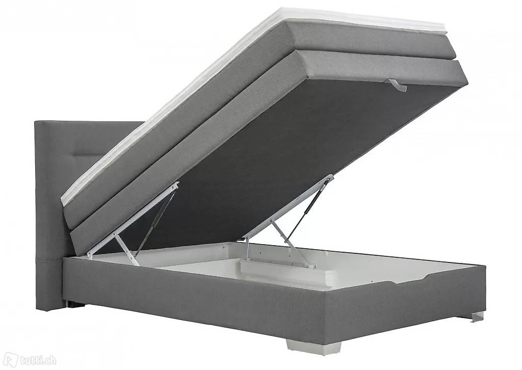  Boxspringbett mit Bettkasten 140x200 cm