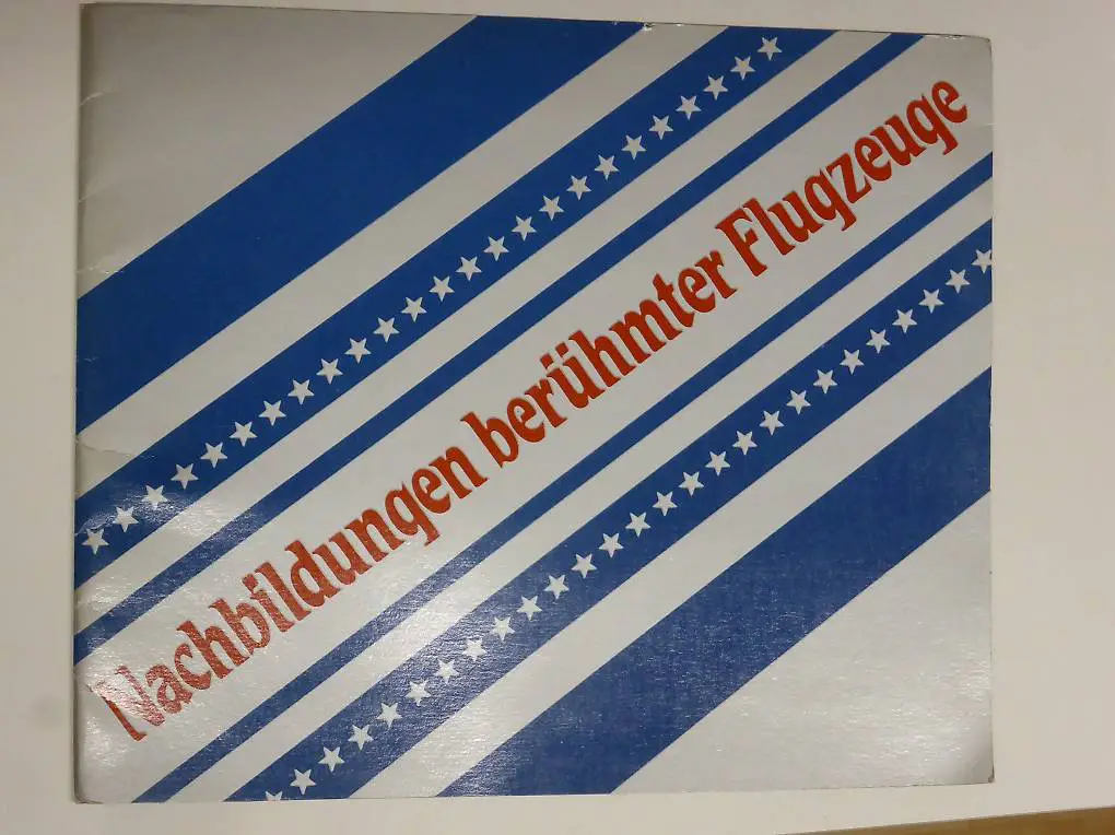 Nachbildungen berühmter Flugzeuge Bastelbögen inkl Anleitung