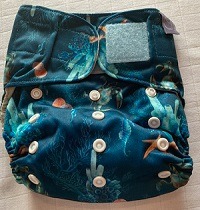 Stoffwindel mit Klettverschluss und Einlage