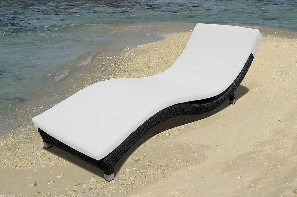 Transat en rotin avec matelas pour EXTERIEUR et INTERIEUR