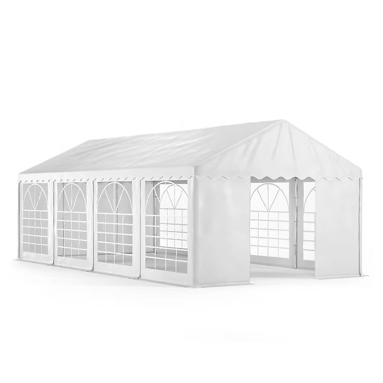 Profi PVC Partyzelt 4 x 8 m weiss