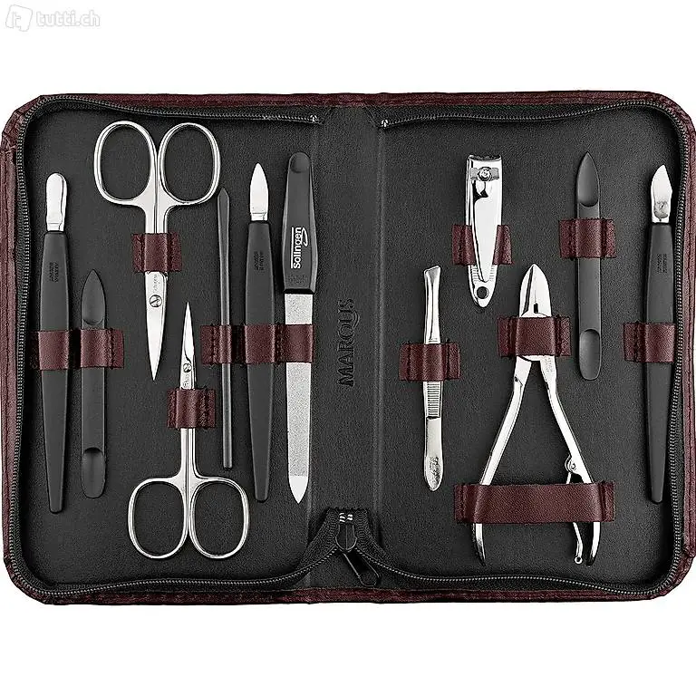  Solingen Mega Maniküre Set Herren und Damen 12 teilig