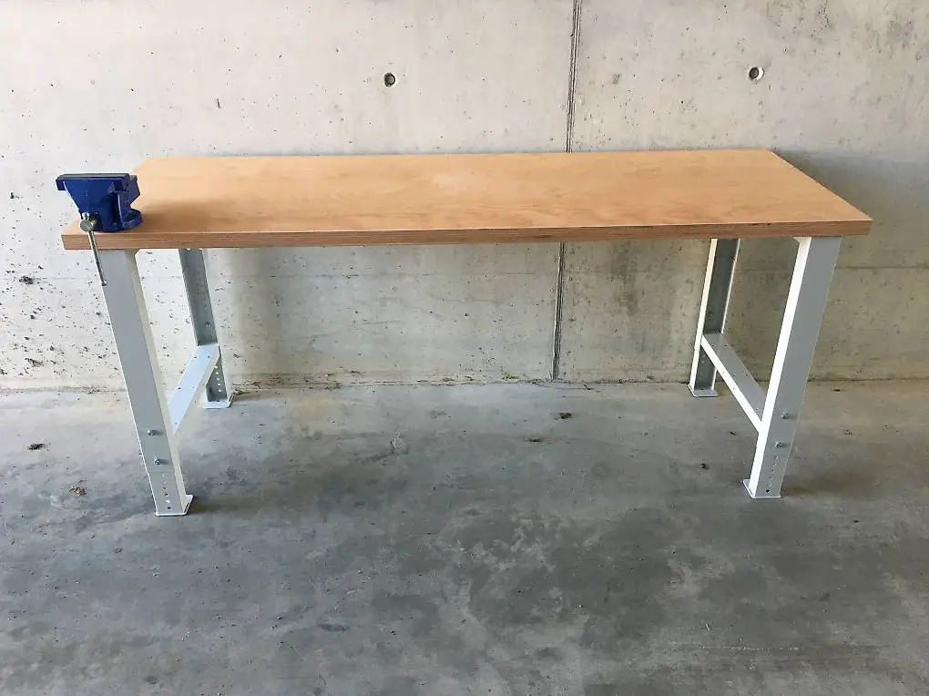 Lista Werkbank 200x70x4 Multiplexplatte Höhenverstellbar