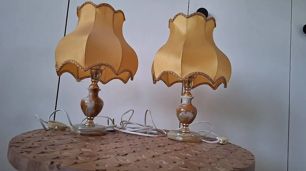 2 Tischlampen Vintage