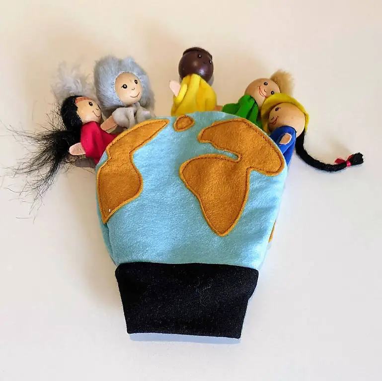 Fingerpuppen Handschuh