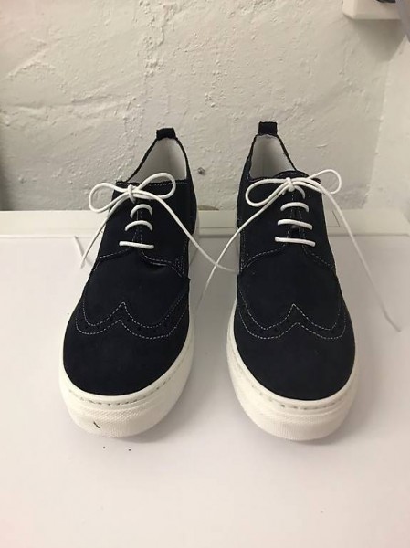 Dunkelblau und Weiss Herren Schuhe Gr. 39