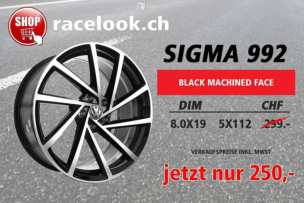  VW Golf V VI VII 19 Zoll Felgen in Aktion 8,0x19 5x112 ET45